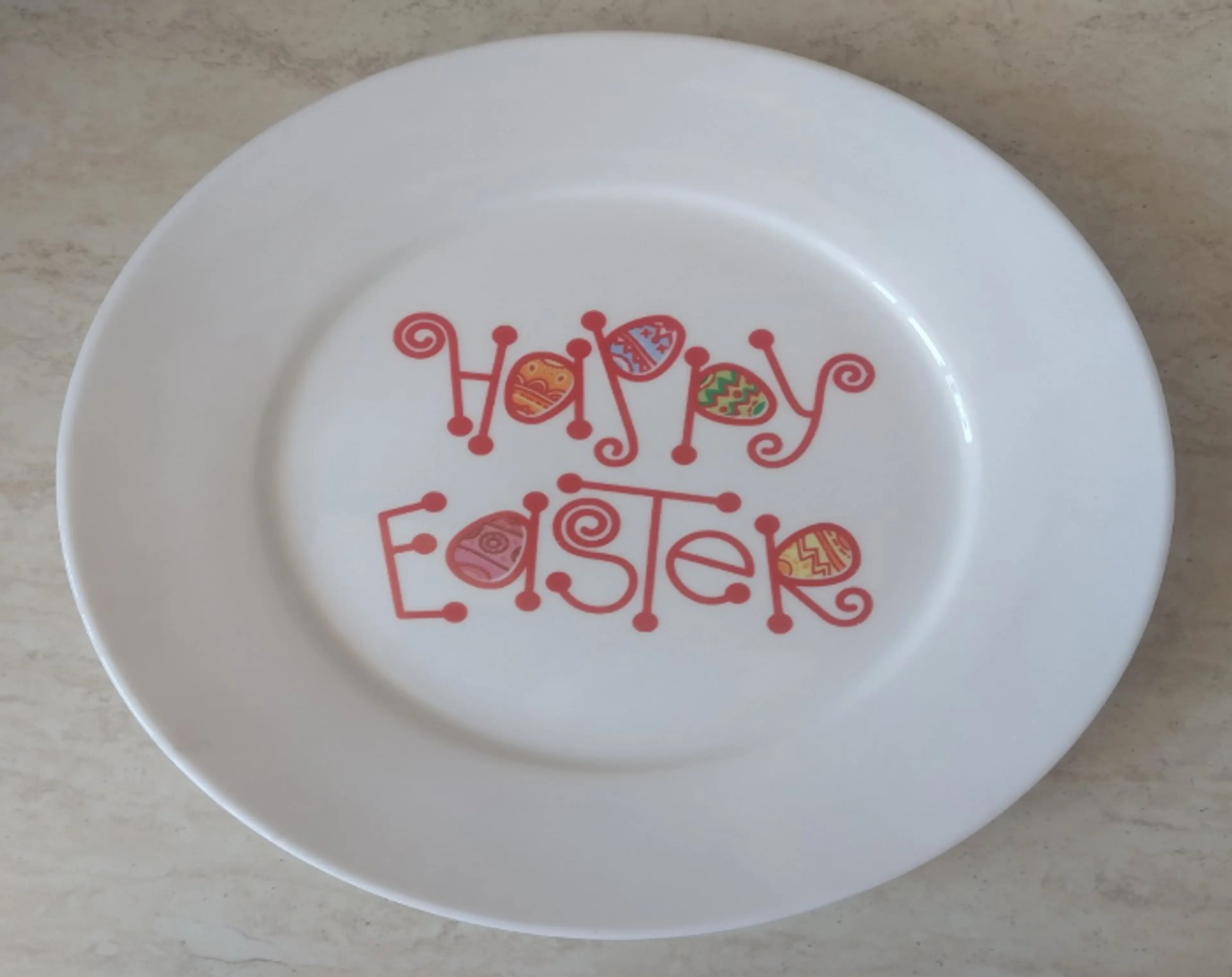 Чиния Великденска с Надпис Happy Easter
