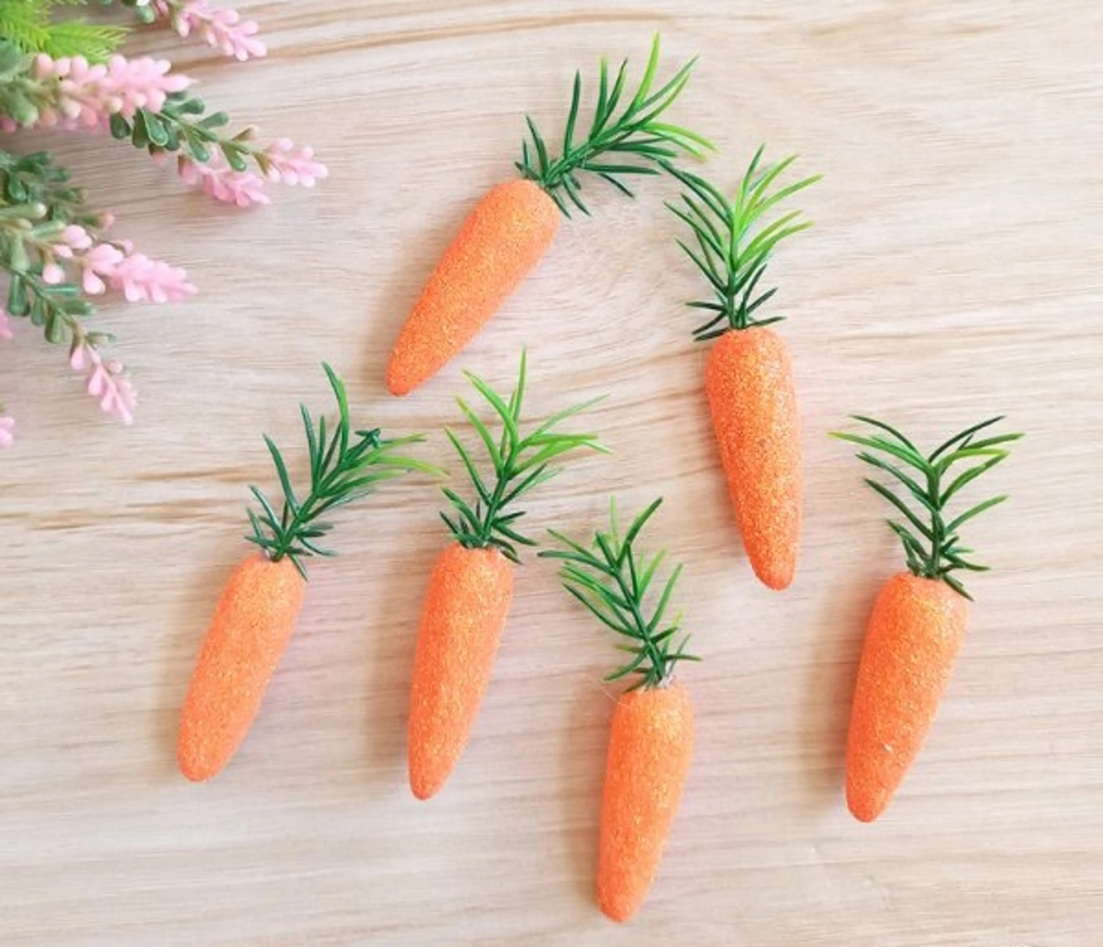 Декорация Моркови в Плик 6бр 6см