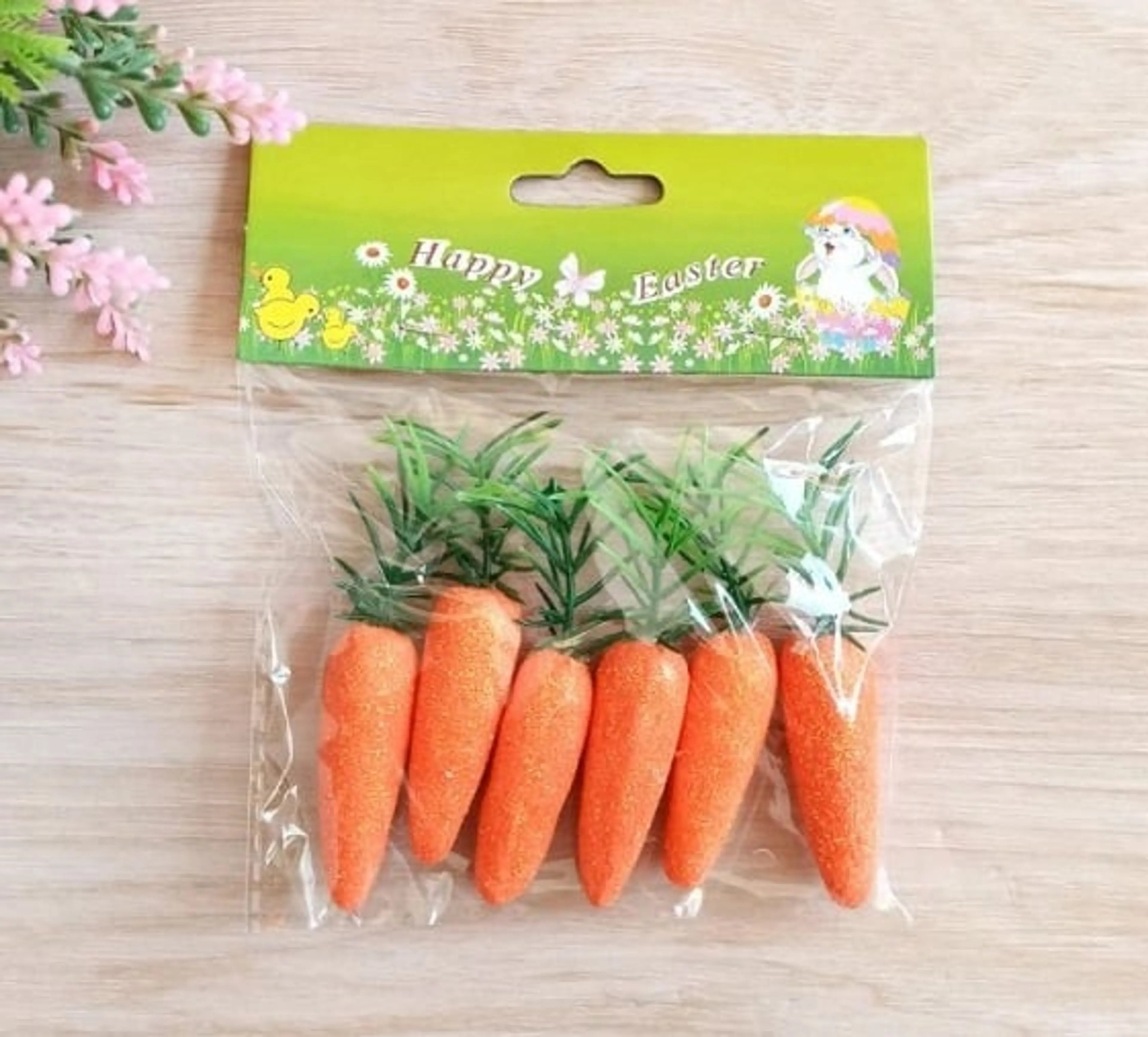 Декорация Моркови в Плик 6бр 6см