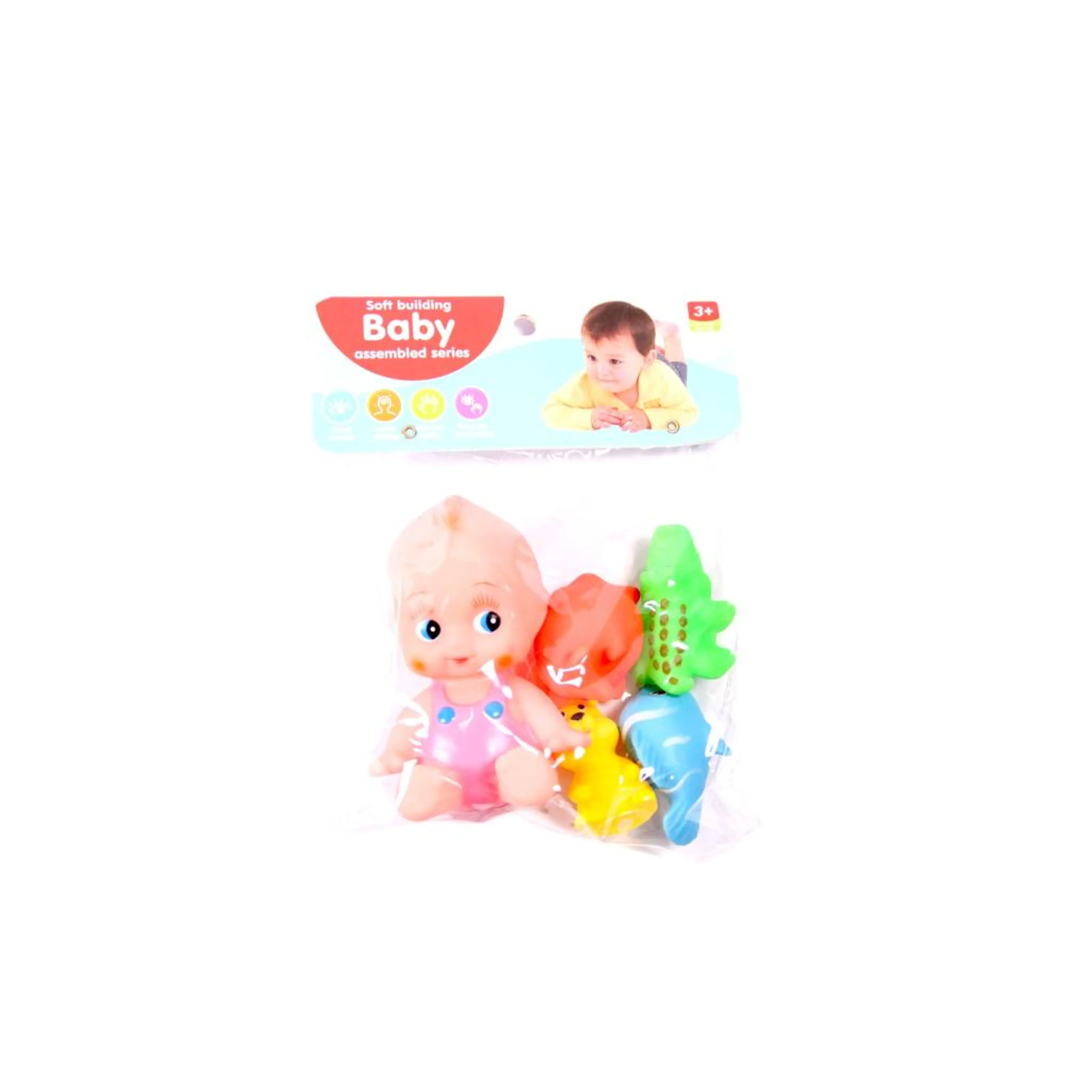 Играчки Бебе с Животни Гумени Комплект