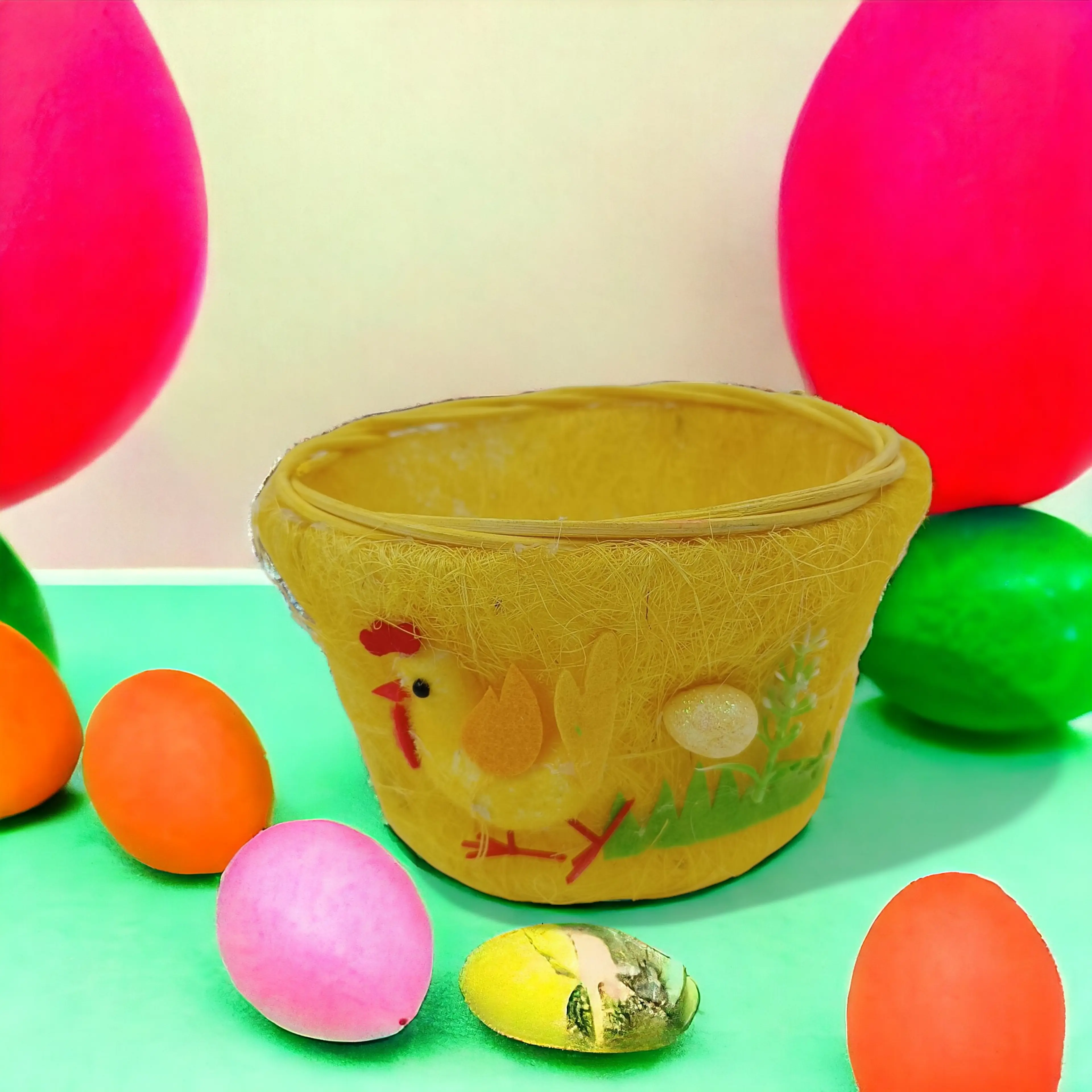 Панер за Великденски Яйца с Декорация Кръгъл