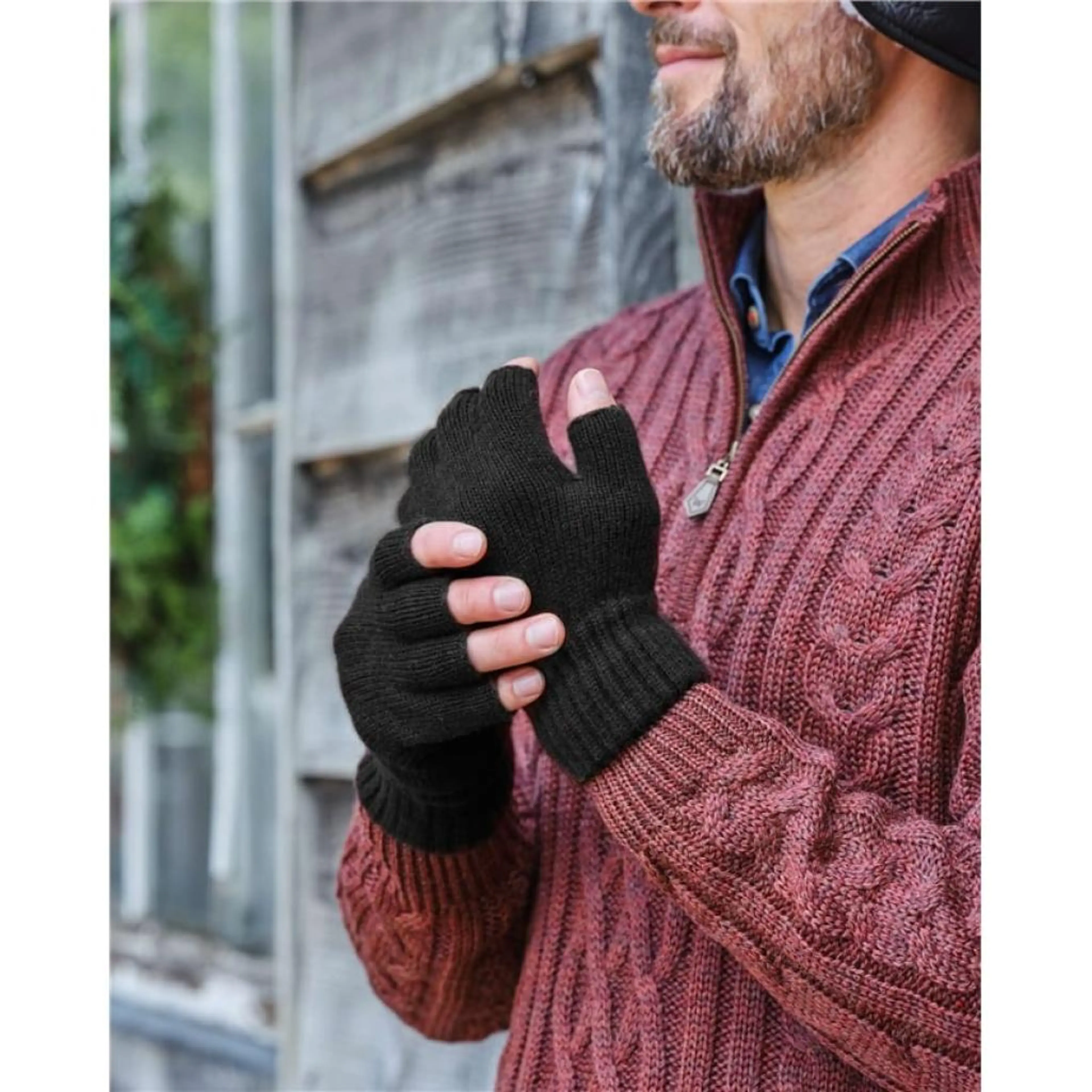 Ръкавици Мъжки Без Пръсти