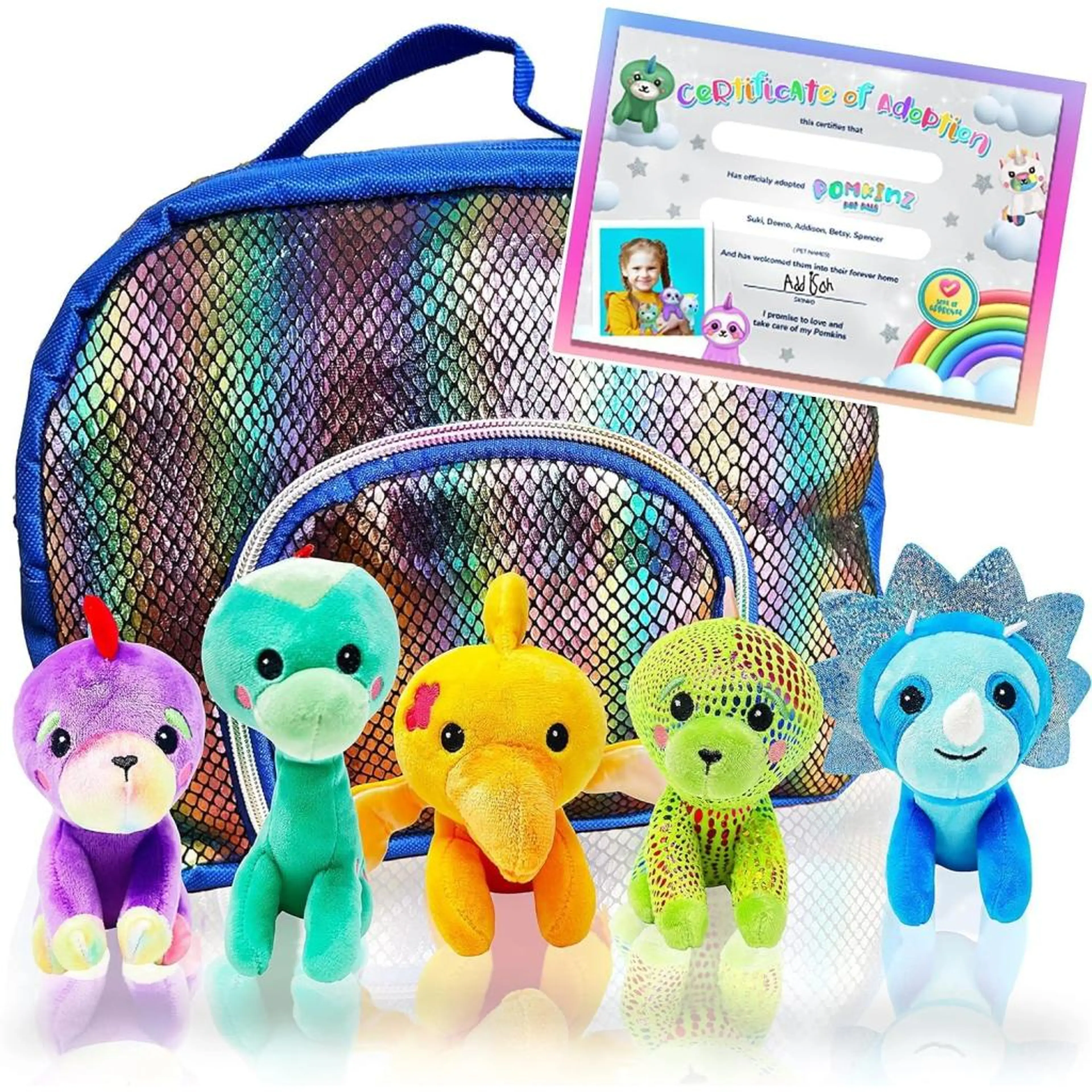 Играчка Чанта С Плюшени Играчки Дино
