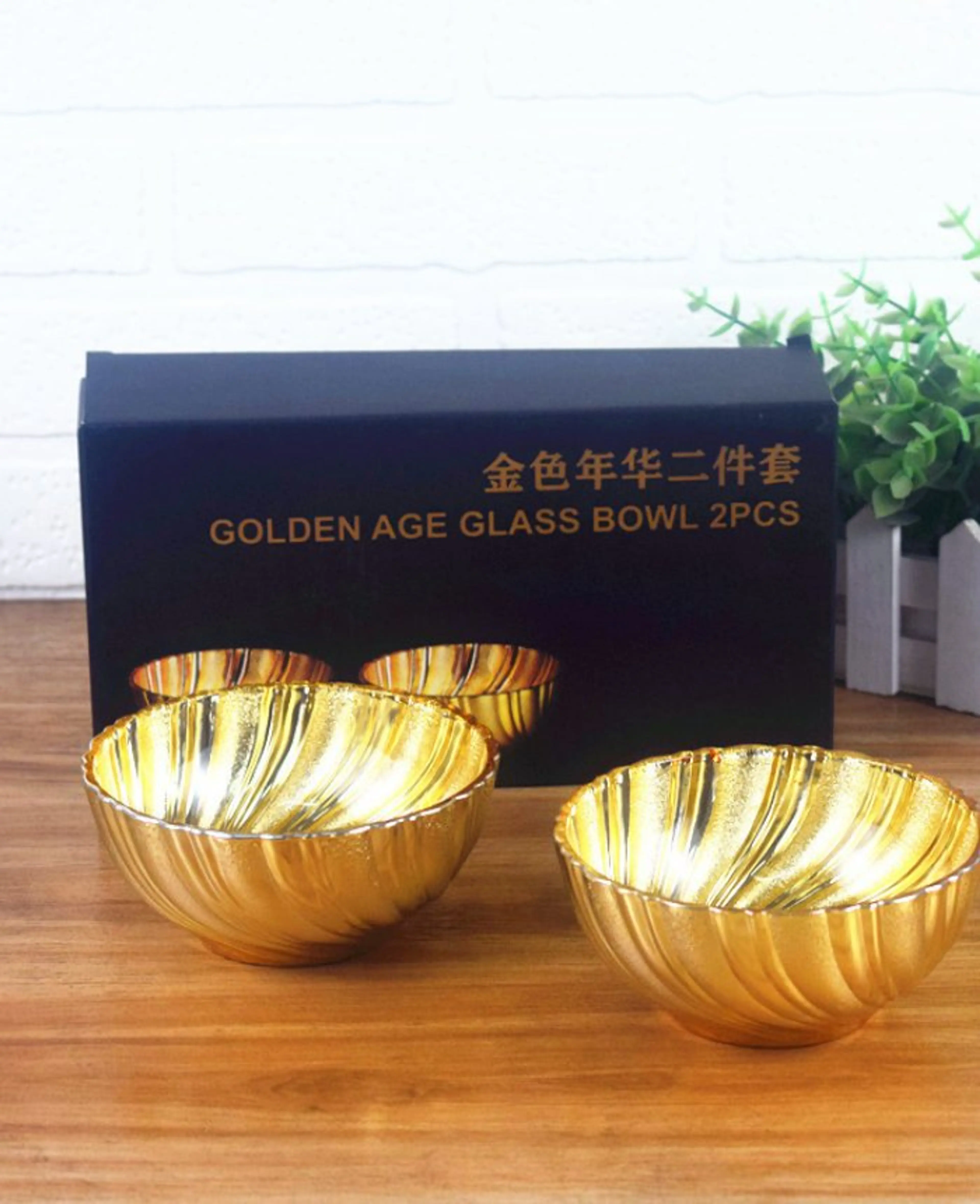 Купи Стъкло Златни 6Ца Комплект в Кутия